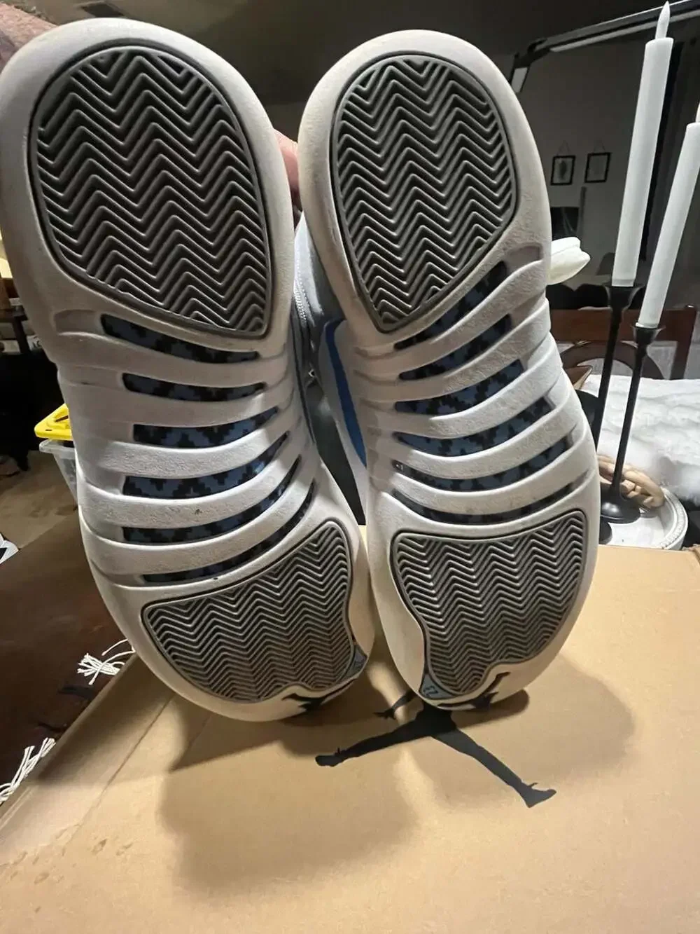 Air Jordan 12 Retro Wolf Grey/University Blue-White-Midnight Navy